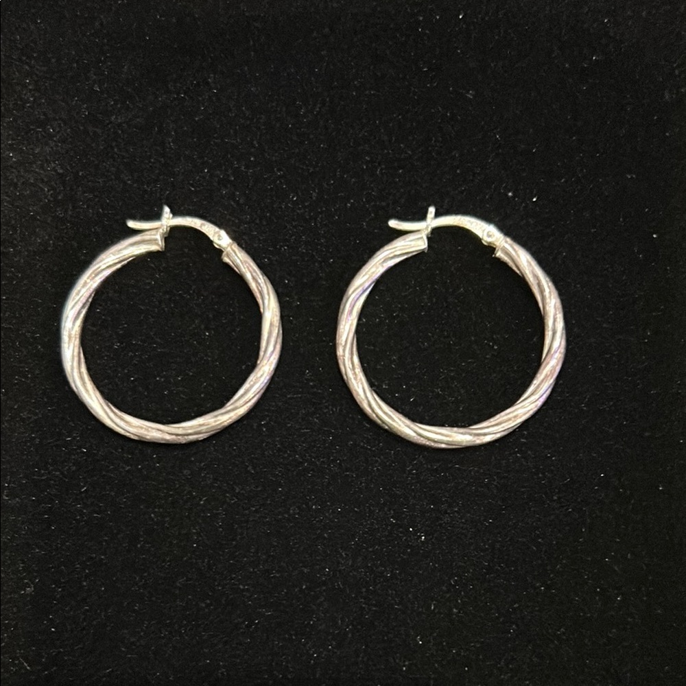 Silver Hoop Earrings